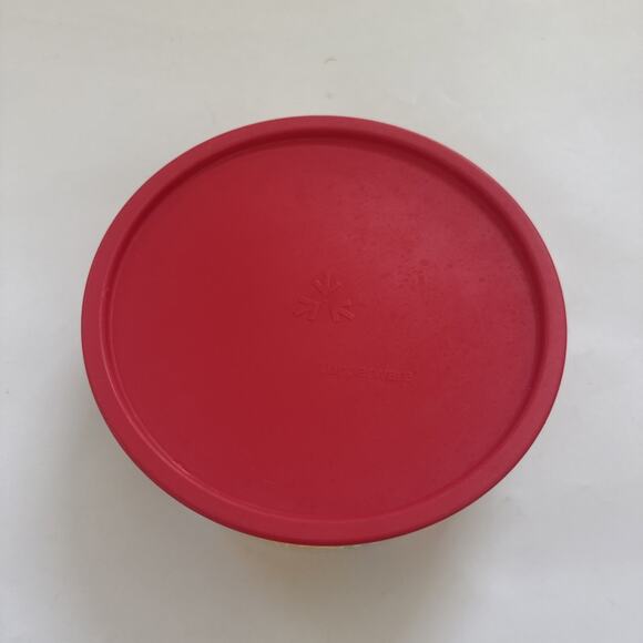 Tupperware 3421A-2 Round Cookie Snack Canister Container All Over PRINT - Picture 2 of 11